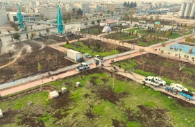 Bölgenin en büyük millet bahçesi kış bakımına alındı