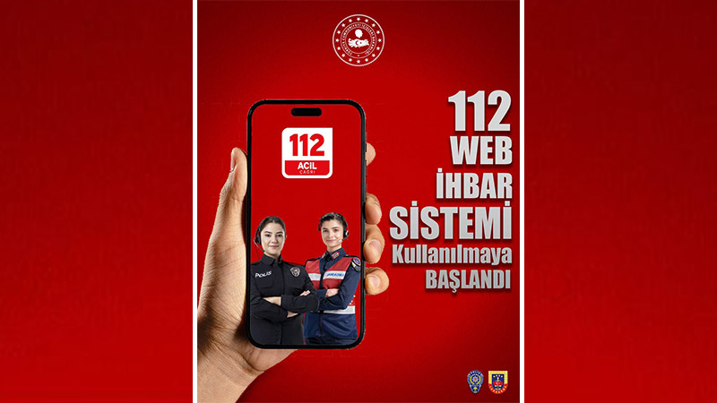 112 Web İhbar Sistemi devrede