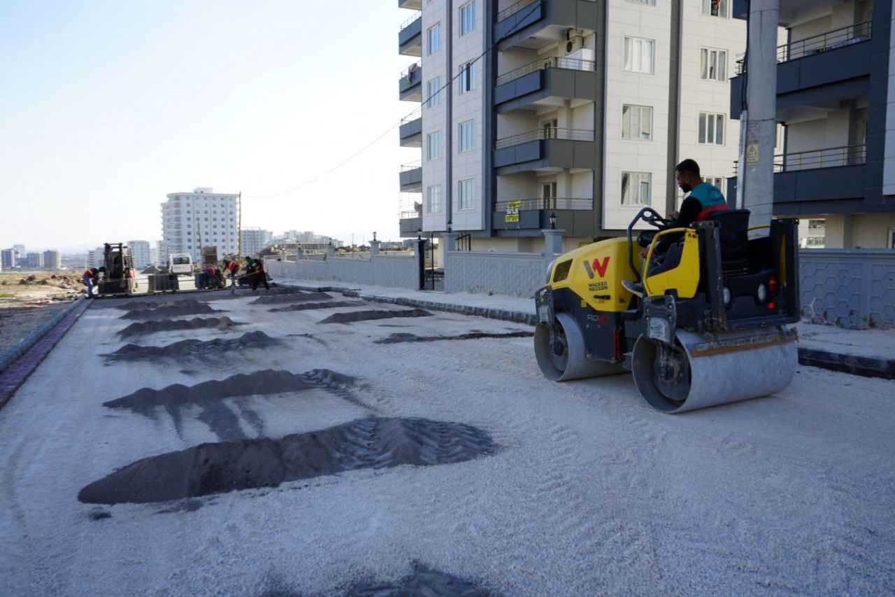 Karaköprü’de kilitli parke çalışması