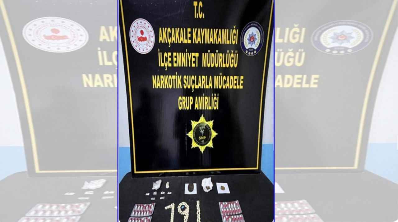 Akçakale’de polisten narkotik uygulaması