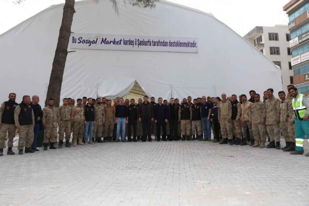 Urfa kardeş il Adıyaman'da sosyal market açıyor