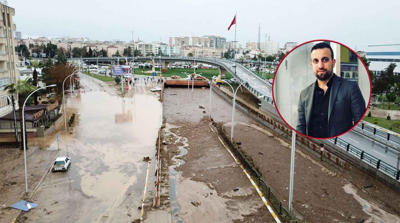 Urfa'da sel felaketinde 4 çocuk babasının acı sonu