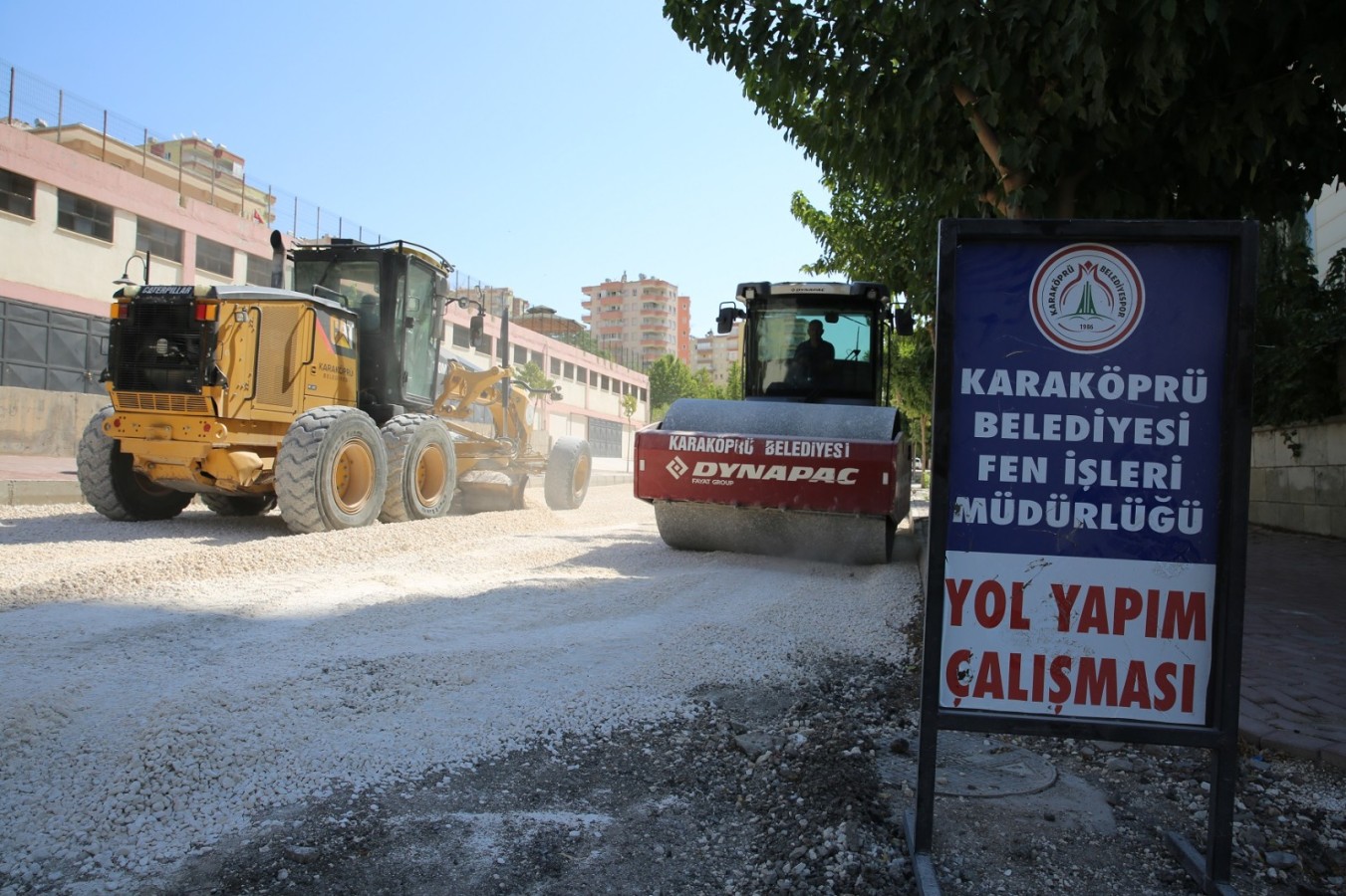 Doğukent’te yollar asfalta hazırlanıyor