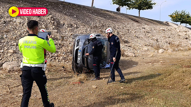 Şanlıurfa’da korkunç kaza! Otomobil şarampole uçtu: Yaralılar var