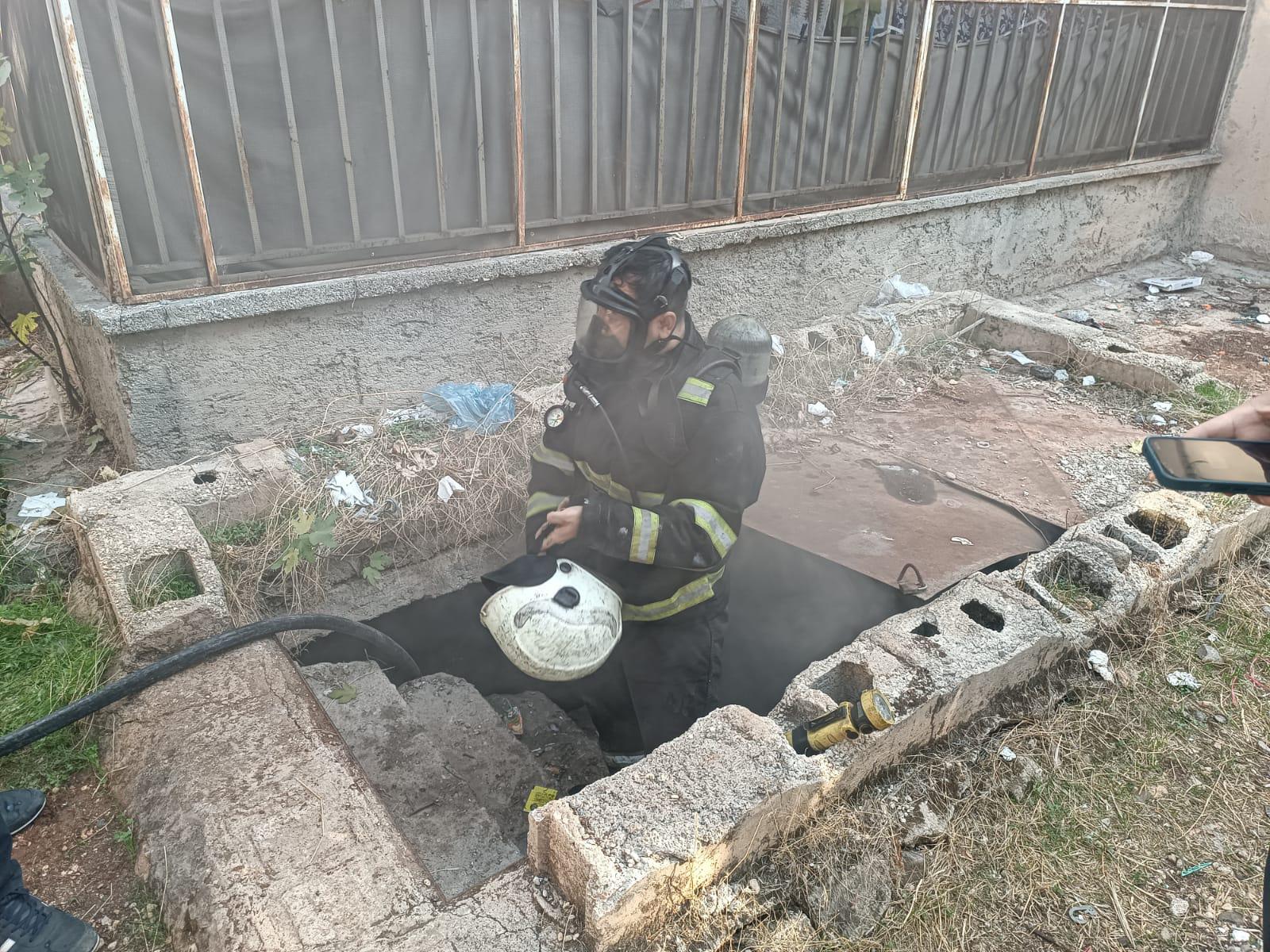 Haliliye’de bodrum katında korkutan yangın