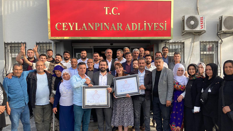 Ceylanpınar'da eşbaşkanlar göreve başladı