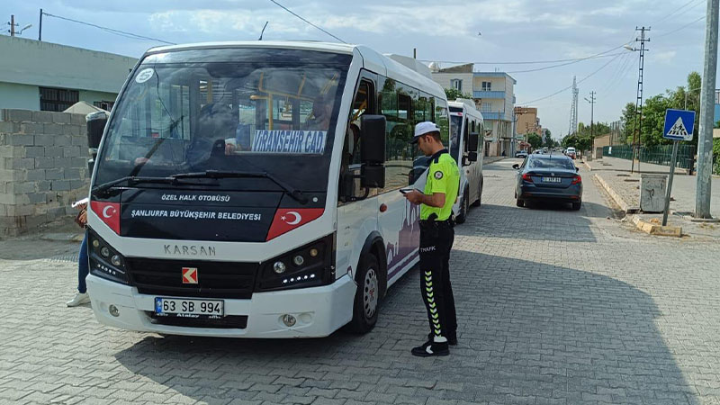 Ceylanpınar'da trafik denetimlerinde ceza yağdı