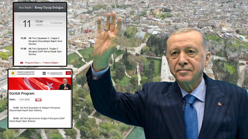 Cumhurbaşkanı Erdoğan'ın Şanlıurfa programında yine değişiklik