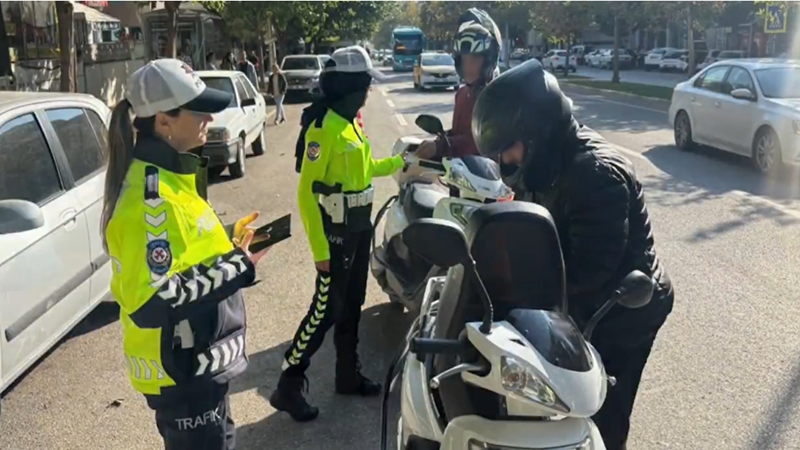 Şanlıurfa'da 55 motosiklet trafikten men edildi