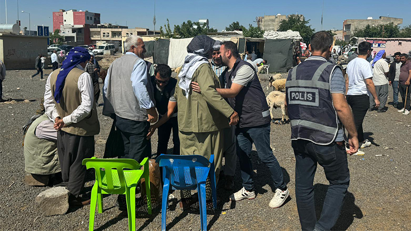 Şanlıurfa'da hayvan pazarında asayiş uygulaması