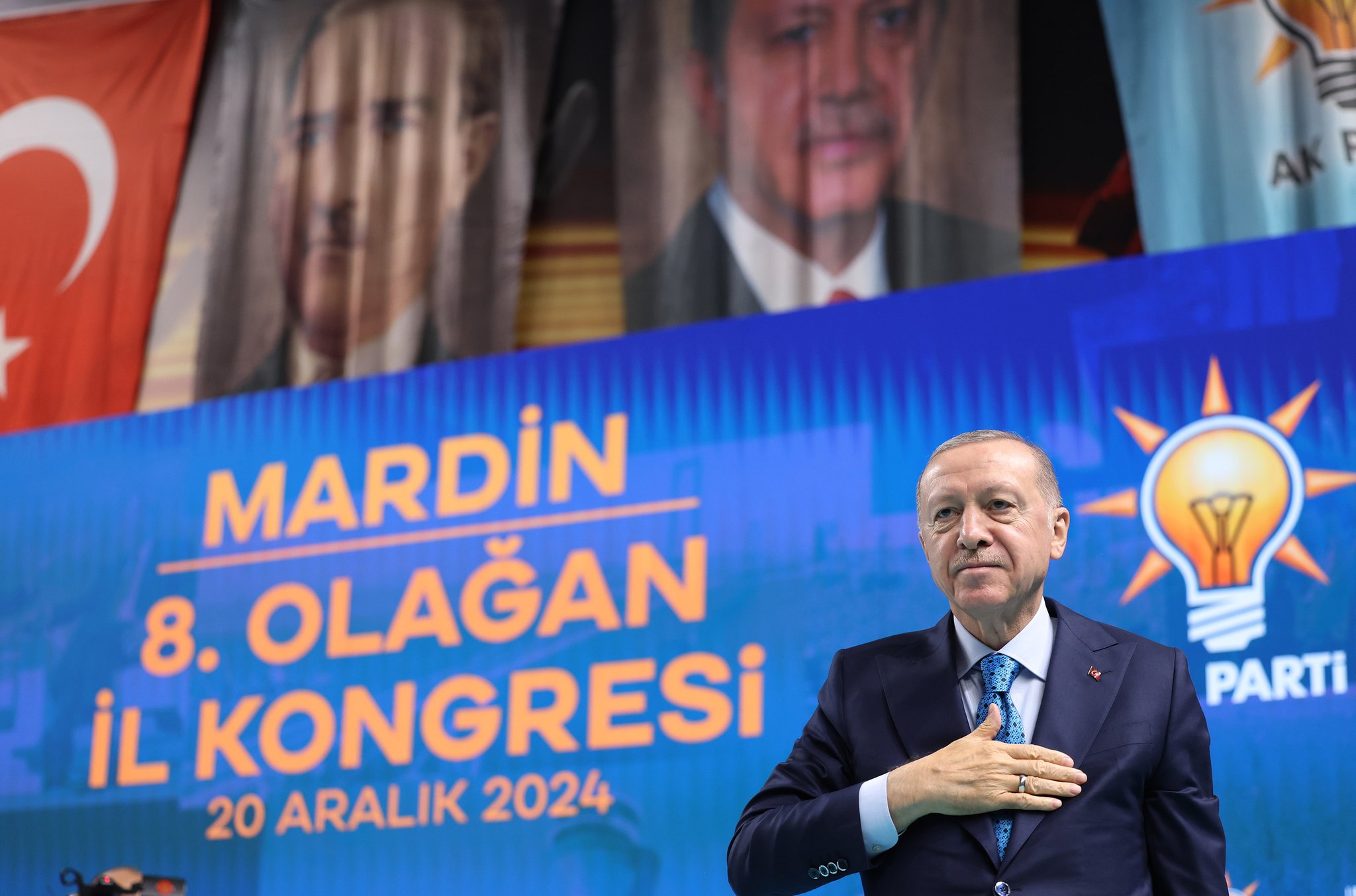 Cumhurbaşkanı Erdoğan komşu il Mardin’de konuştu: Suriye halkını kaderine terk etmedik