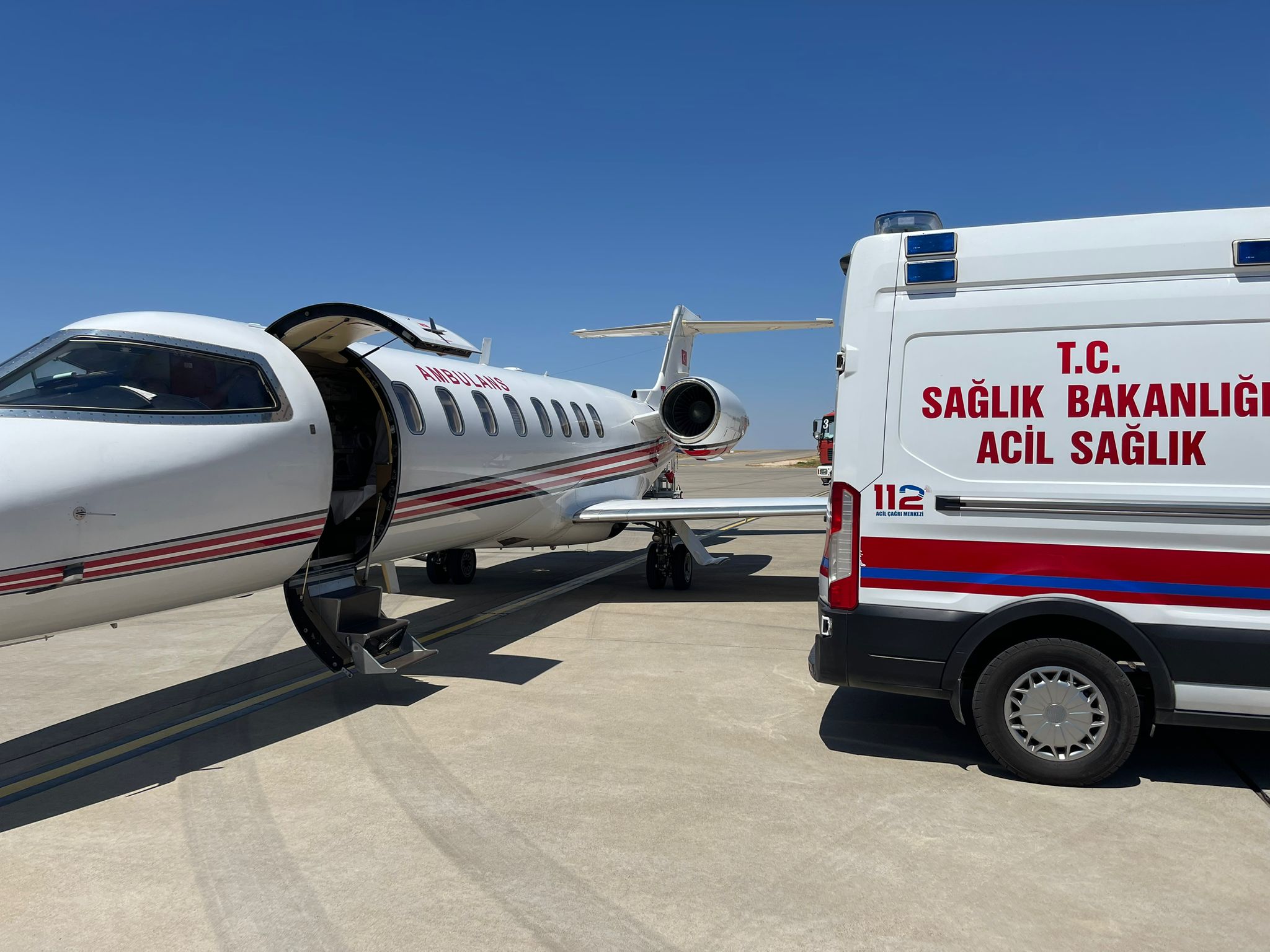 Şanlıurfa’da 8 günlük bebek için ambulans uçak havalandı