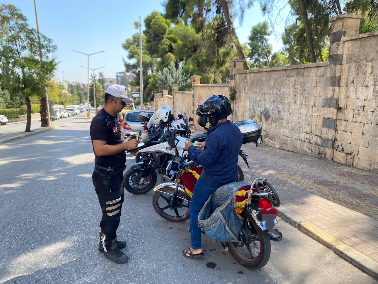 Şanlıurfa'da motosiklet denetimi