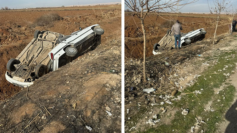 Şanlıurfa’da korkunç kaza: 2 araç şarampole devrildi! Yaralılar var