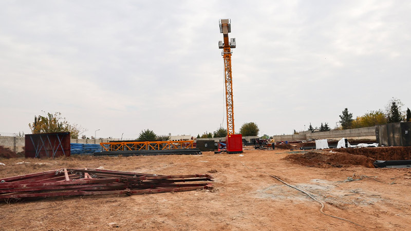 Şanlıurfa’nın ilçesinde TOKİ konutları yükseliyor