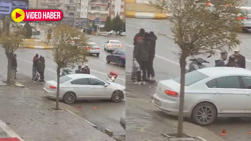 Karaköprü’de motosiklet ile otomobil çarpıştı! Sürücüler arasında tartışma çıktı