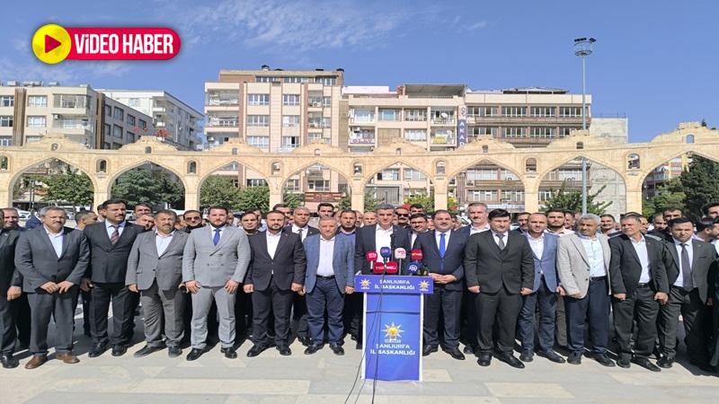 AK Parti Şanlıurfa’dan İsrail’e tepki: Filistin halkının yanındayız!