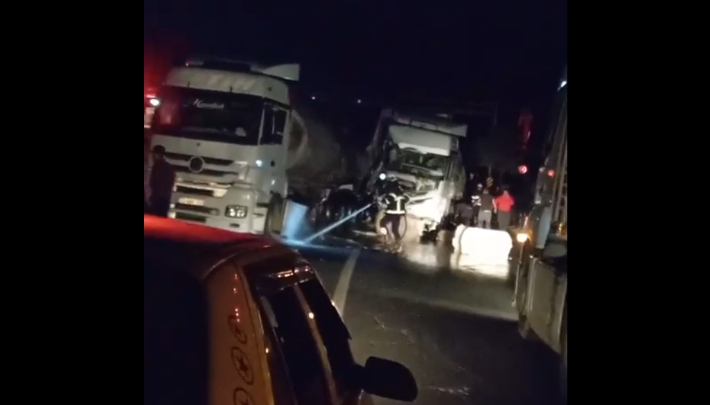 Suruç "Ölüm yolu"nda feci kaza! Yol ulaşıma kapandı...