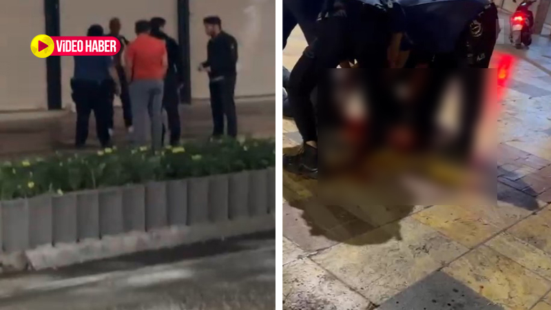 Şanlıurfa’da cadde ortasında kendini jiletledi: Polis etkisiz hale getirdi!