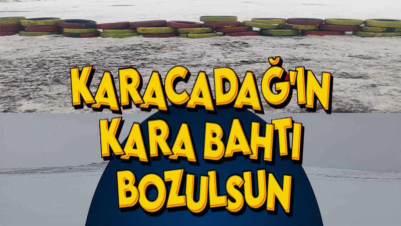 Şanlıurfa’da kara hasret pist böyle görüntülendi!