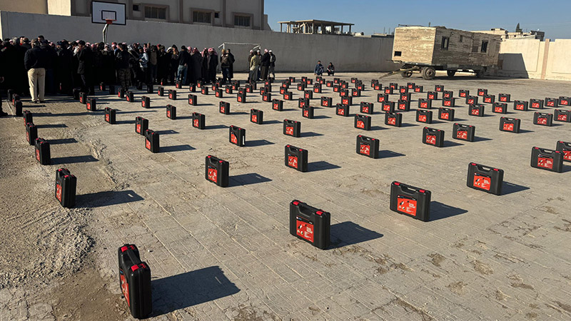 Şanlıurfa'da TİKA Projesi kapsamında 150 üreticiye koyun kırkım makinesi dağıttı