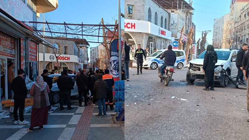 Şanlıurfa’da trafik kazası! Savrulan araç baba ve oğula çarptı