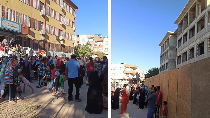 Ancak Urfa’da olur Hem okulun bahçesi hem dere yatağı