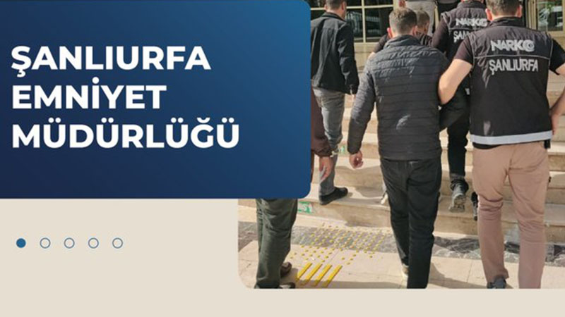 Şanlıurfa’da narkotik operasyonu: 7 tutuklama