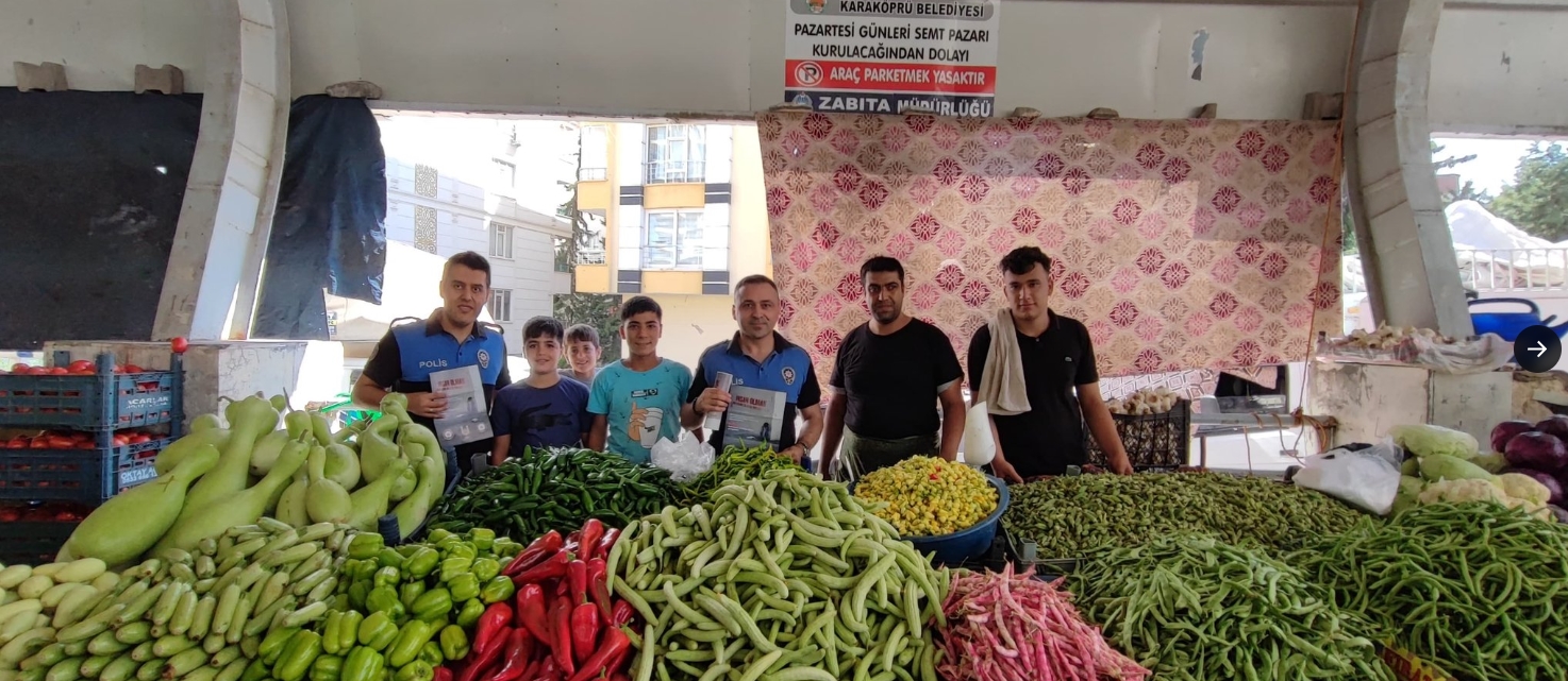 Şanlıurfa polisinden pazarda anlamlı uyarı!