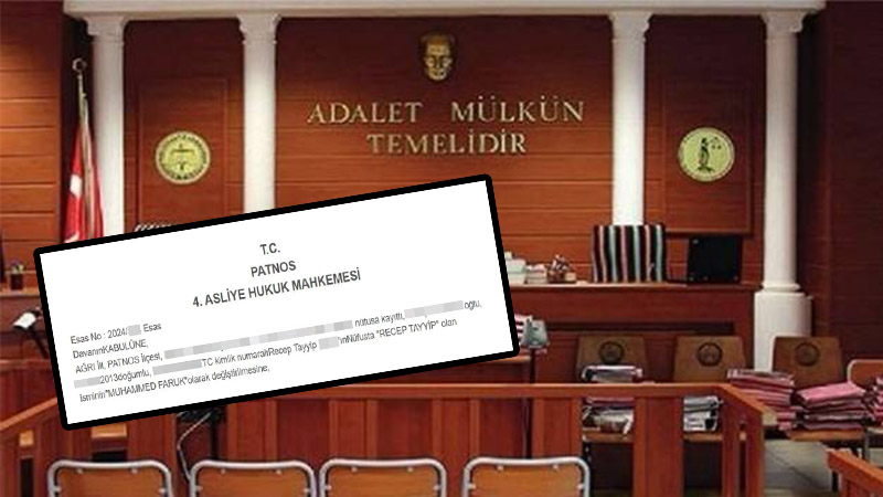 'Recep Tayyip' ismini değiştirdi, gündem oldu!