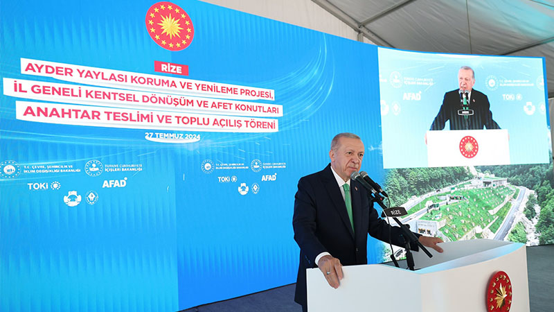 Cumhurbaşkanı Erdoğan’dan muhalefete borç eleştirisi: "Borçlarının üzerine yatıyorlar"