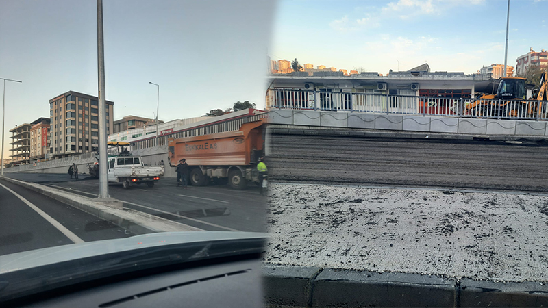 Şanlıurfa'da 40'ı çıkmamış kavşağın asfaltı bozuldu! Binlerce insandan lanet yağdı