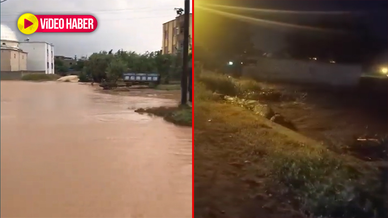 Şanlıurfa’da gece etkili olan sağanak sele neden oldu