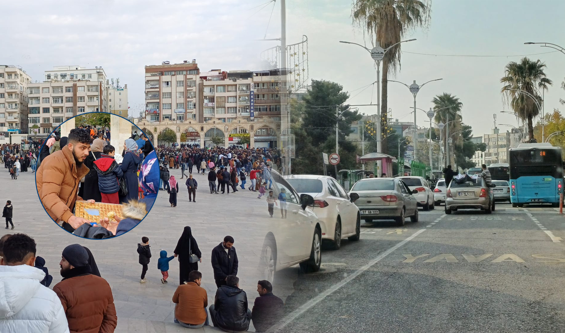 Şanlıurfa’da Esad kutlaması! Konvoylar, halaylar, Şam tatlıları…