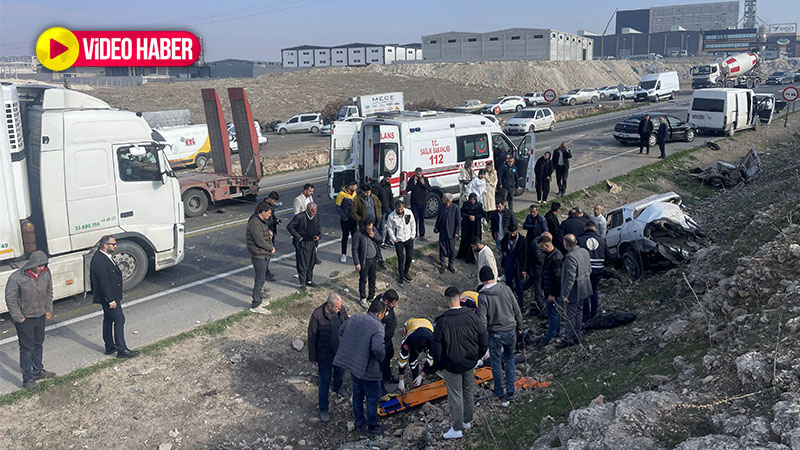 Şanlıurfa’da feci kazada araç hurda yığınına döndü: 1 ağır yaralı