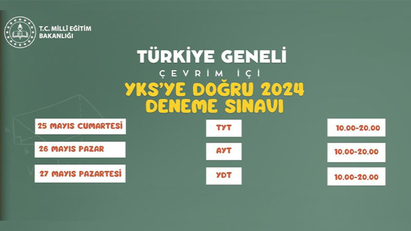 YKS'ye hazır mısınız? Türkiye geneli çevrim içi deneme sınavları başlıyor!