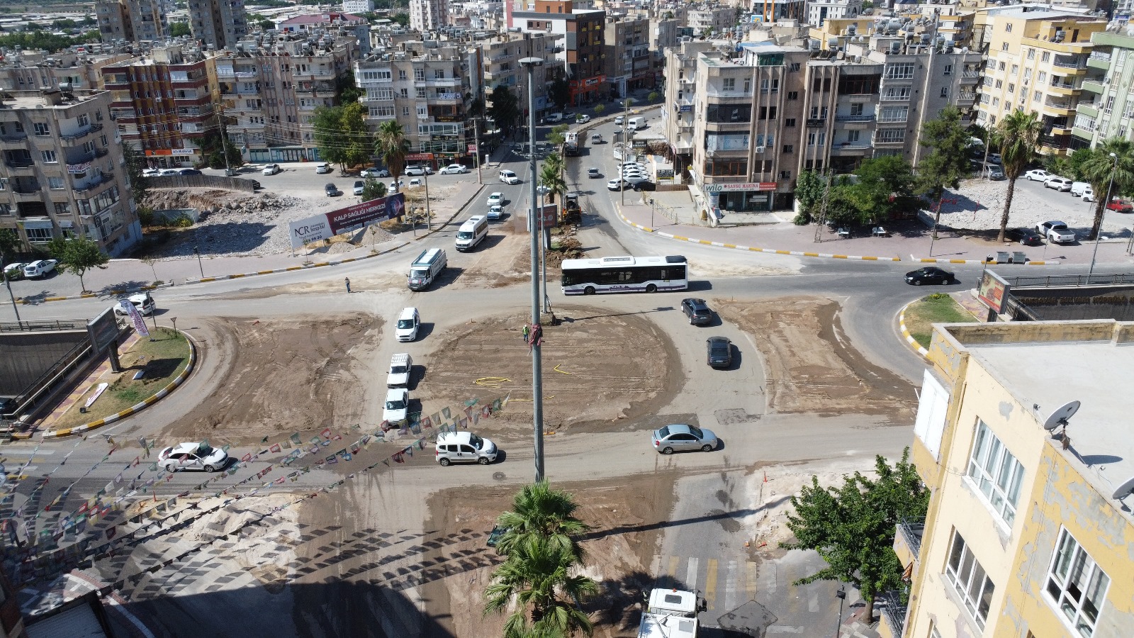 Şanlıurfa’daki kavşakta trafiği rahatlatacak düzenleme