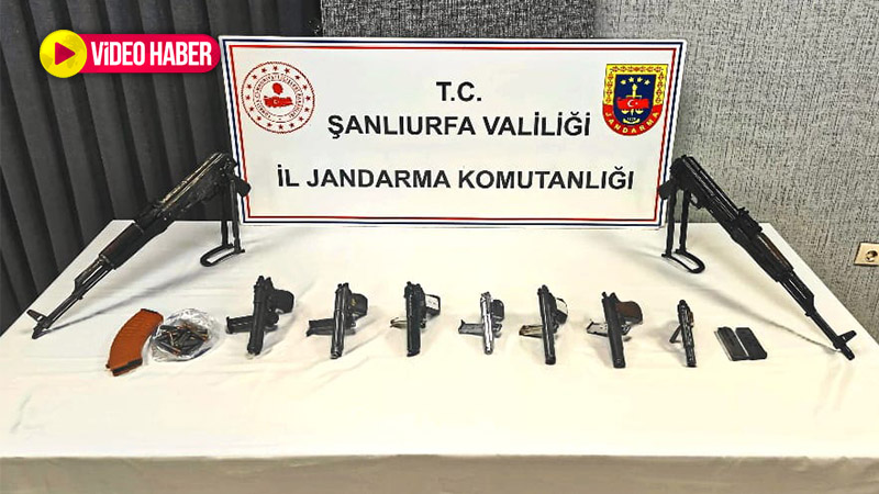 Şanlıurfa’da ruhsatsız silahlar mercek altında! Gözaltılar var