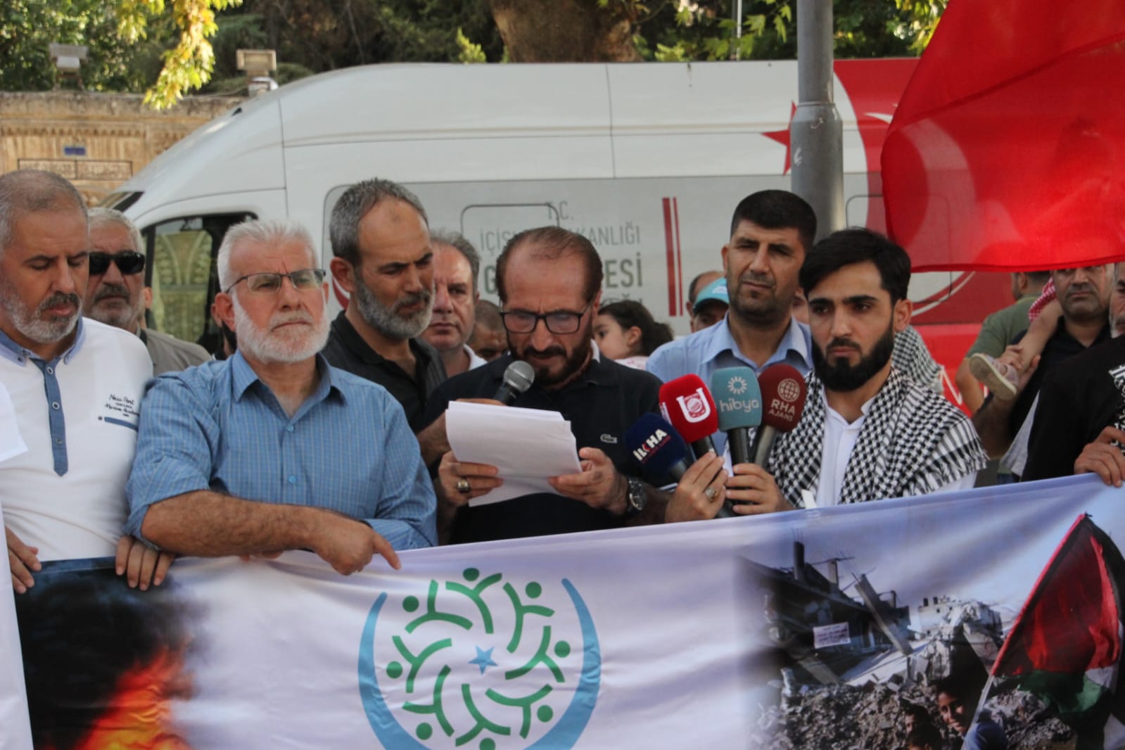 Bir Yol-Der, Şanlıurfa’da Gazze için ses yükseltti: Unutulan soykırım tekrarlanır