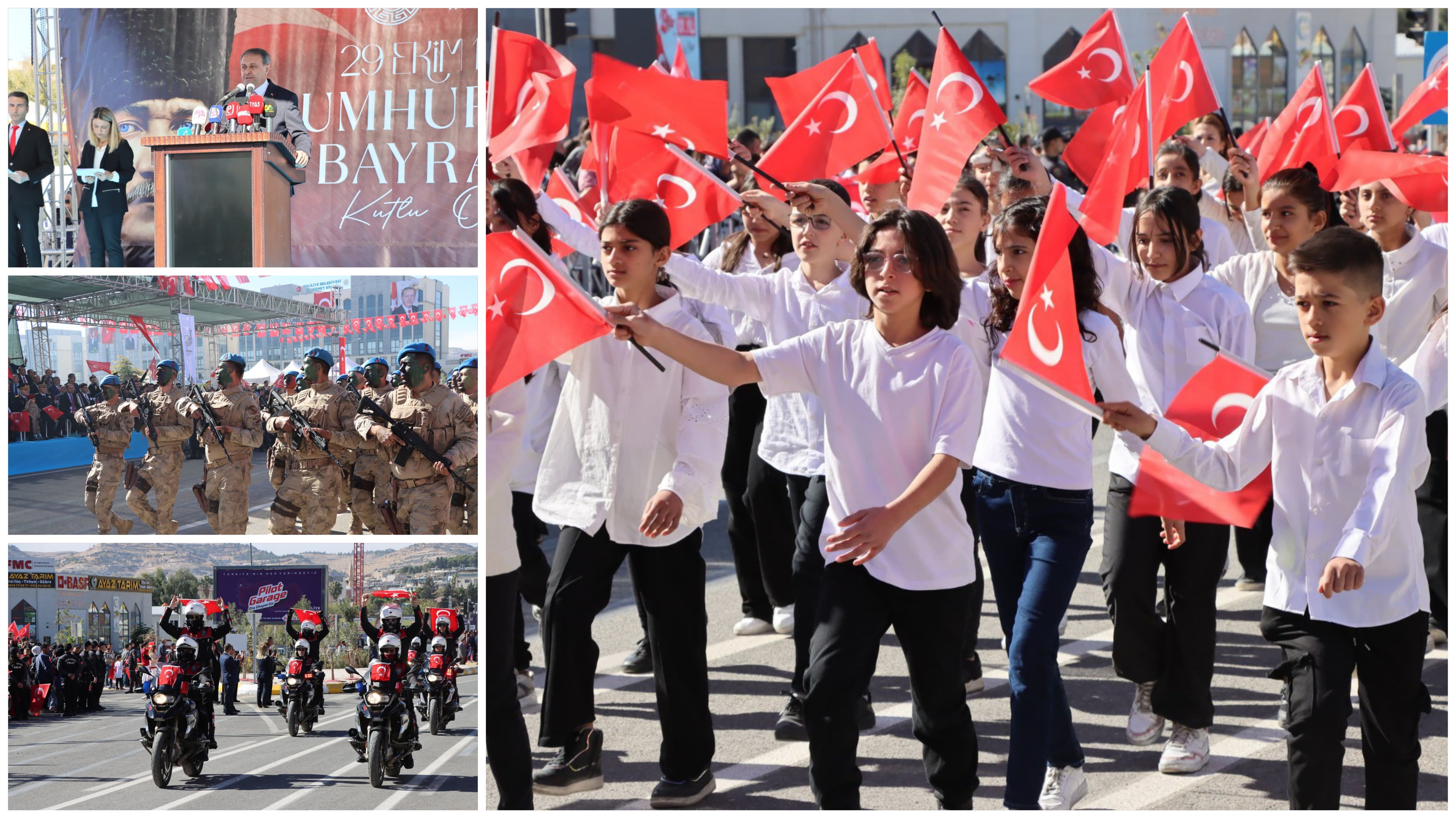 Şanlıurfa'da Cumhuriyet coşku ile kutlandı