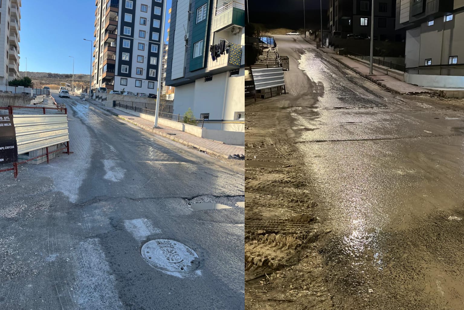 Karaköprü'de sokaklara kanalizasyon akıyor... Günlerdir aynı manzara!