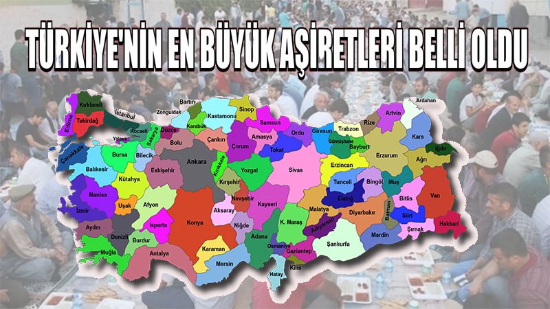 İşte ülkenin ve Şanlıurfa’nın en büyük aşiretleri