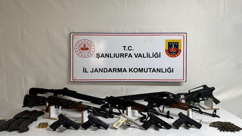 Şanlıurfa'nın 2 ilçesinde silah kaçakçılığı operasyonu: Çok sayıda gözaltı