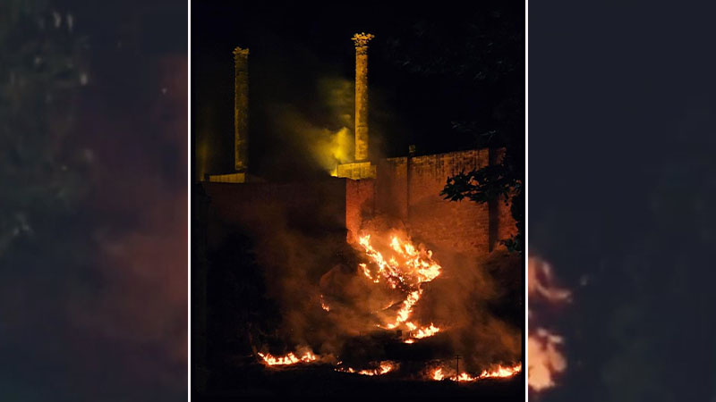 Şanlıurfa Kalesi'nde yangın paniği! Ekipler alevlerle mücadele ediyor