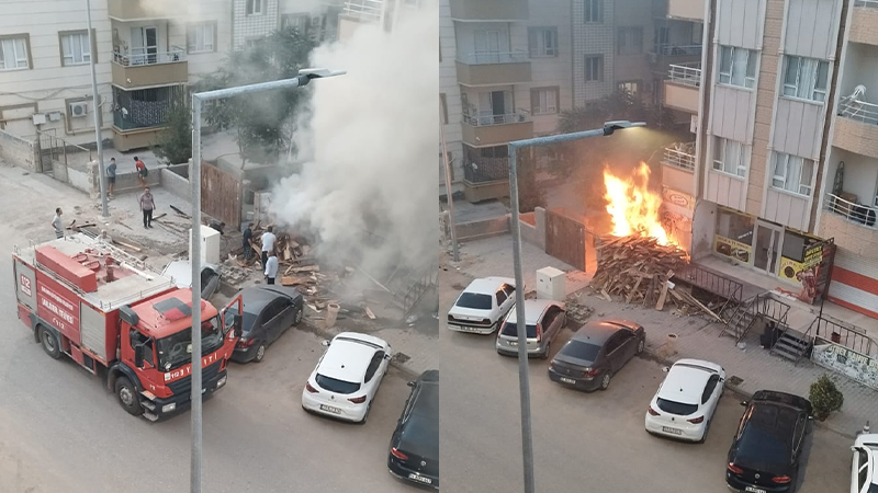 Şanlıurfa’da fırın yangını imece usulü söndürüldü