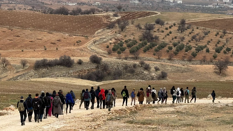 Şanlıurfa'ya farklı şehirlerden geldiler! Göbeklitepe’de tarihi bir yürüyüşe imza atıldı