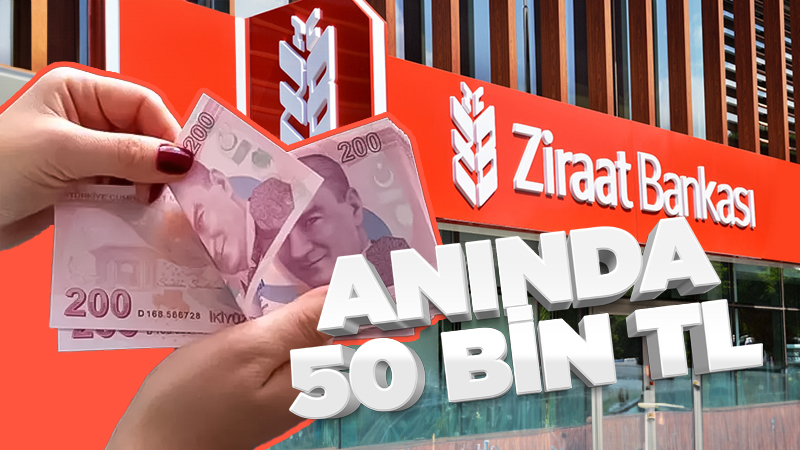 Ziraat Bankası'ndan müjde! SMS gönderene anında 50 bin TL!